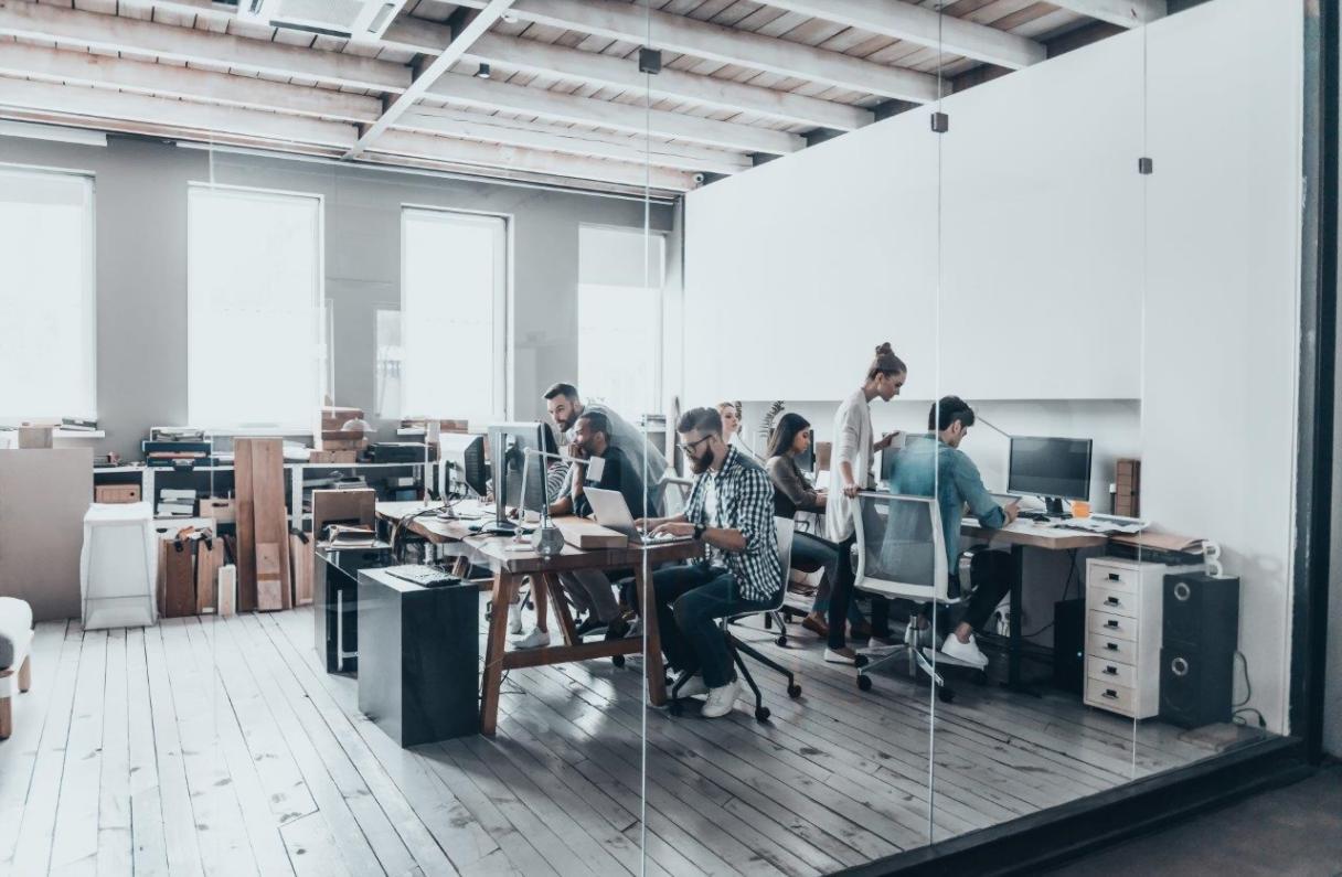 Workshop-Szenario mit Teilnehmern beim aktiven Austausch über Kommunikationstechniken